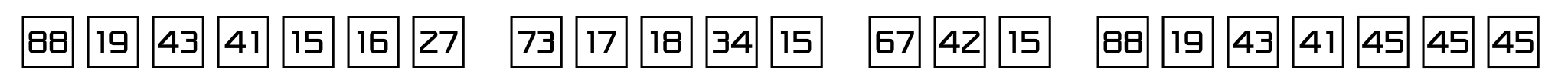 Numbers Style One Numbers Style One Square Positive image